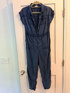 Fat Face Indigo Blue Kids Utility Jumpsuit